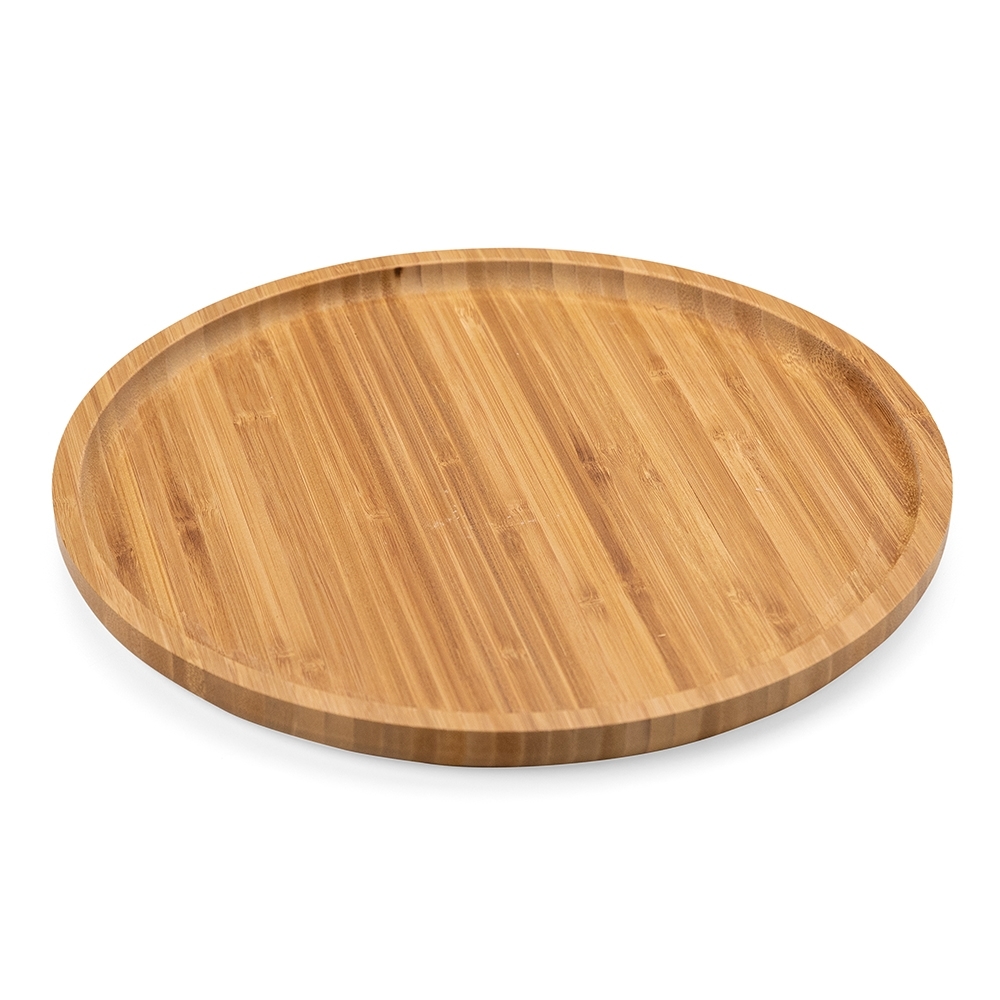 Petisqueira Redonda de Bambu 30*30Cm