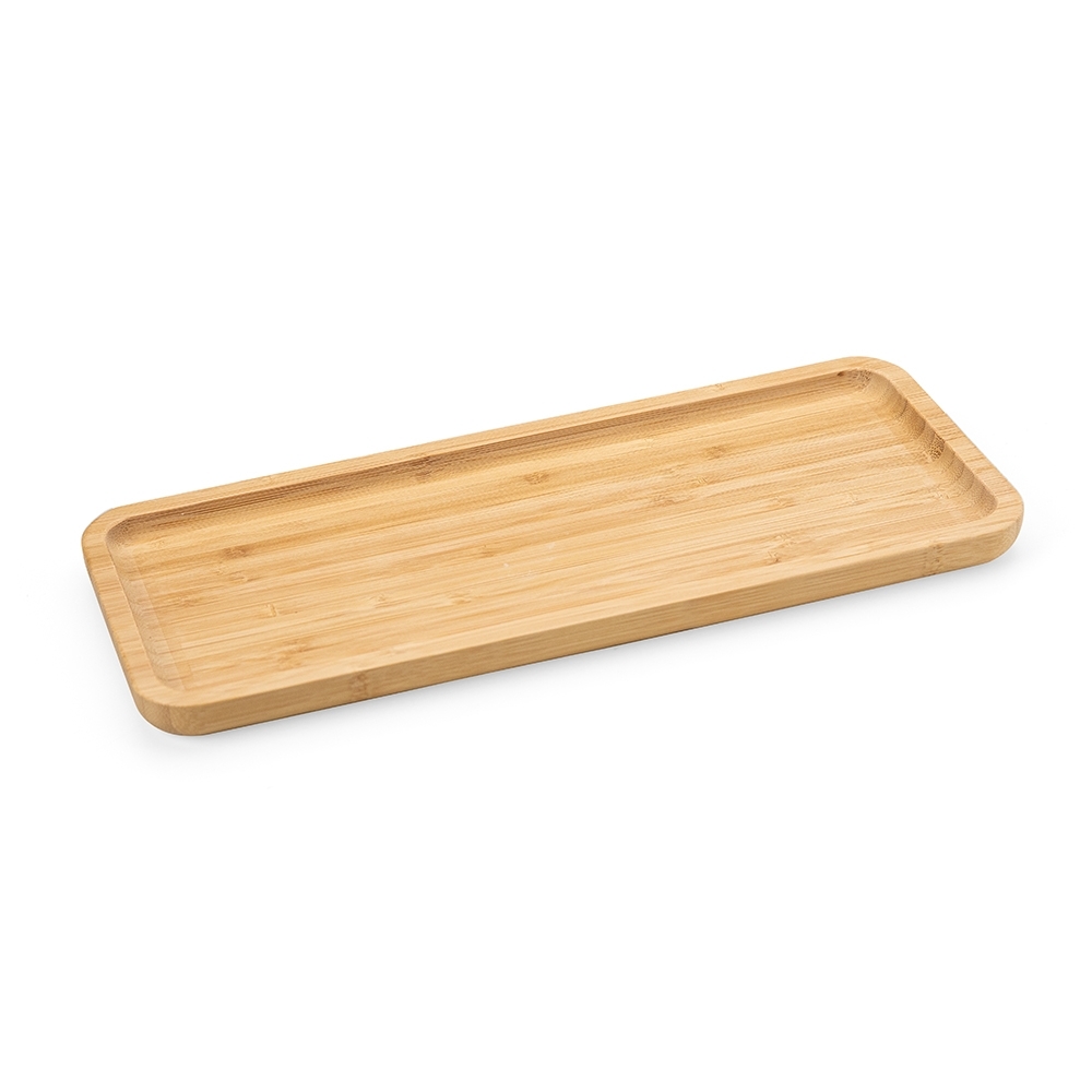 Petisqueira Retangular de Bambu 36*15Cm