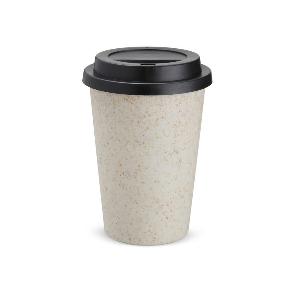 Copo Fibra de Arroz C/ Tampa 450 mL