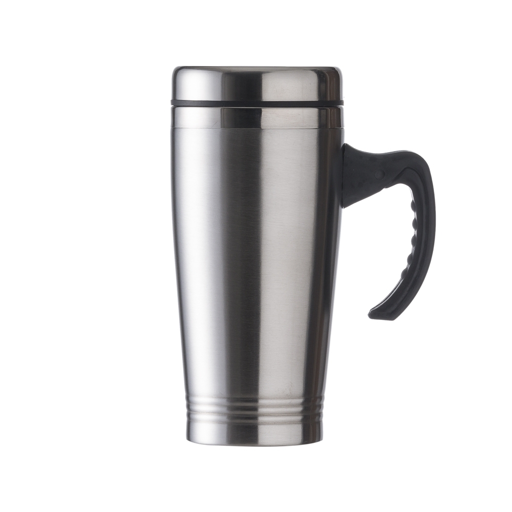 Caneca 450 mL inox C/ Tampa
