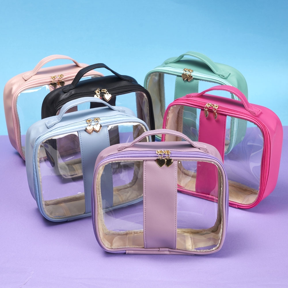 Necessaire em PVC e PU Tam.G