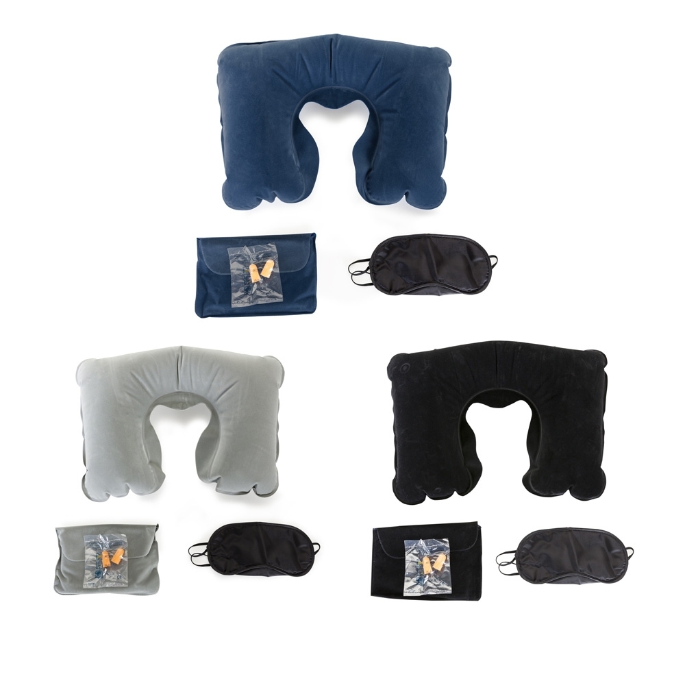 Kit Travesseiro Inflav Tapa Olho e Prot Auricular