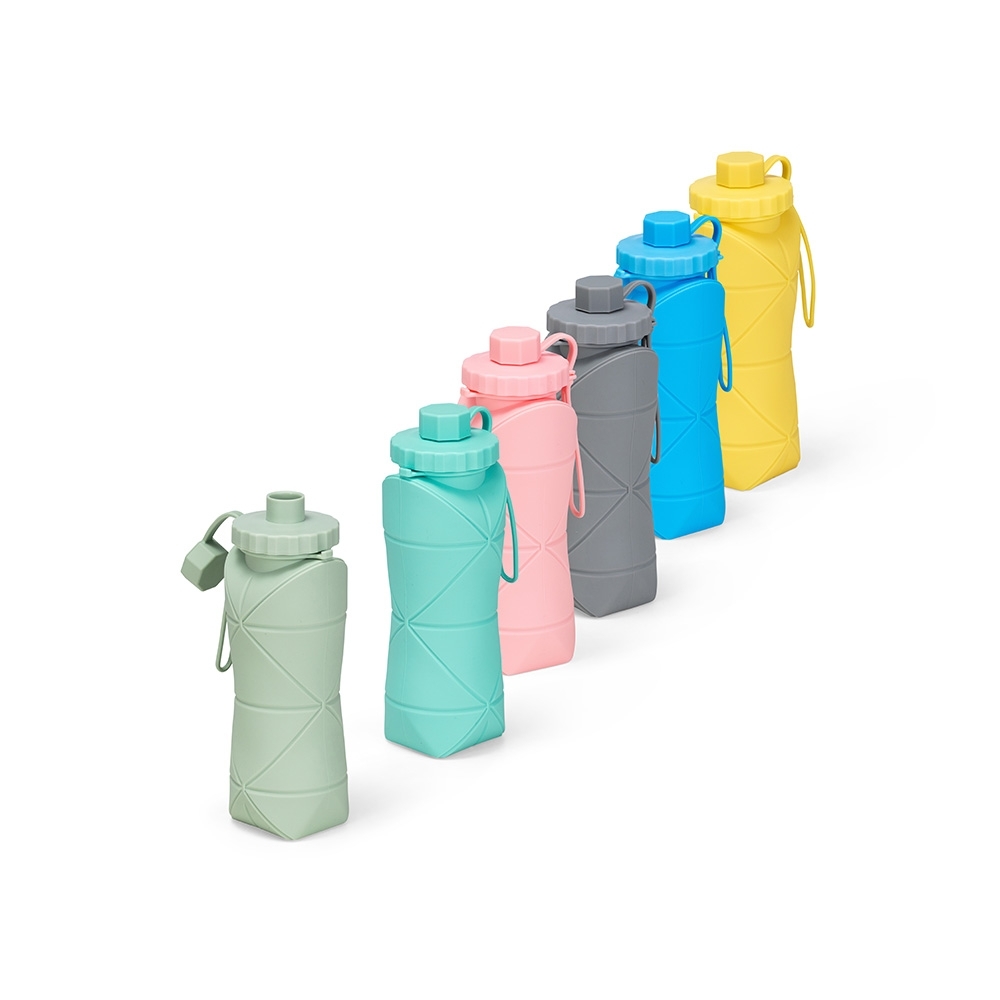 Garrafa Dobrável Silicone 600 mL